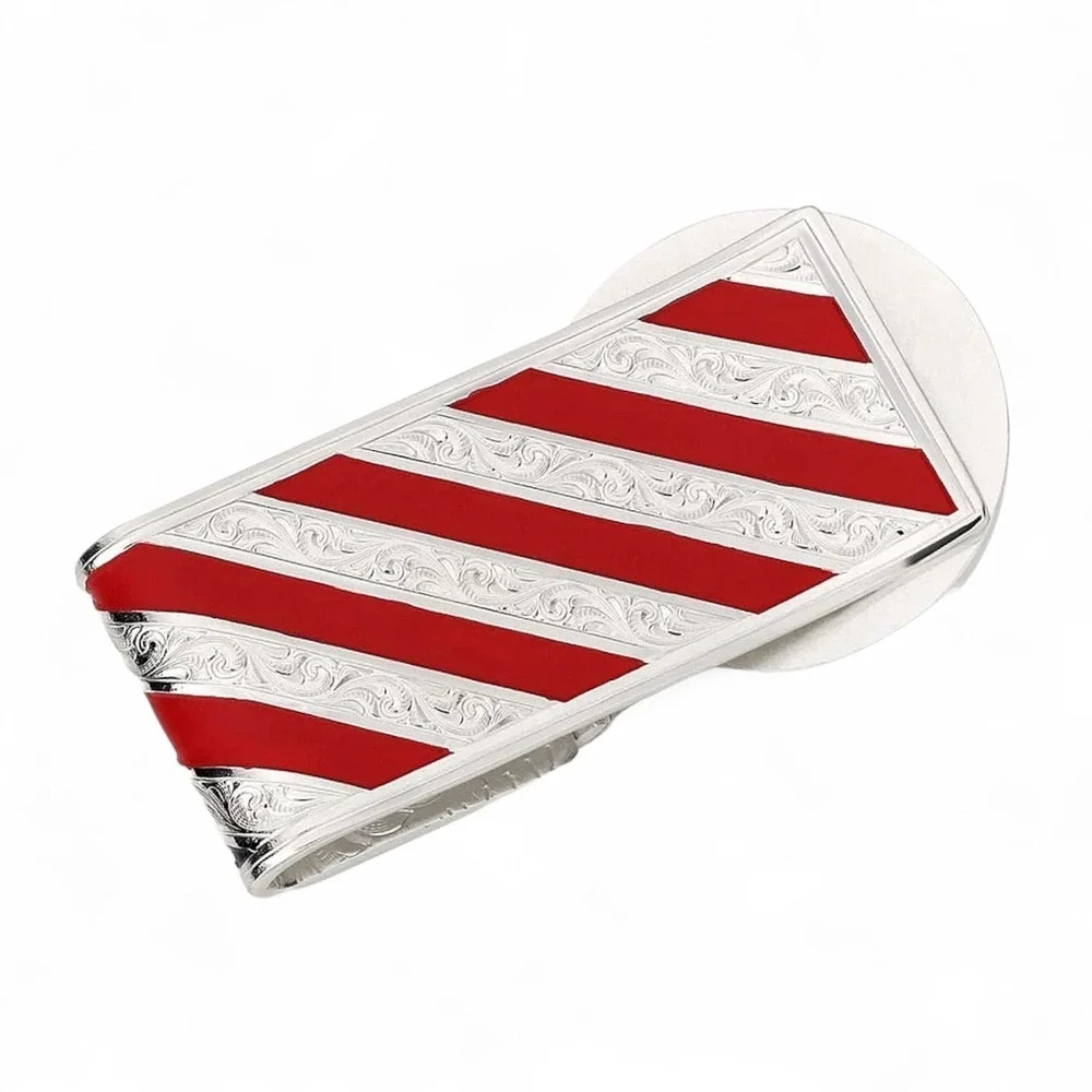 Montana Silversmiths American Made Liberty Hinged Money Clip Bull Rider - New!‎